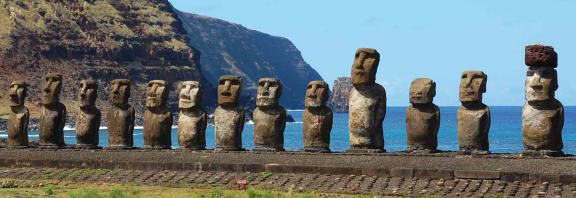 Moai-patsaita-Pääsiäissaarilla