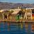 Uru-intiaaneja kaislasaarella Titicaca-järvellä Perussa